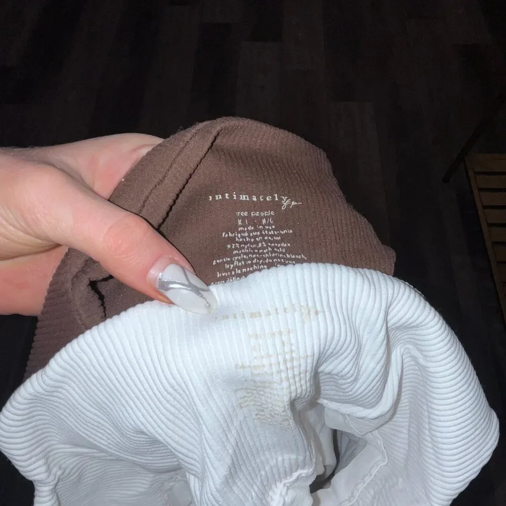 Free People Good Taste One Shoulder Ribbed Tank top Two Pack - Picture 4 of 4